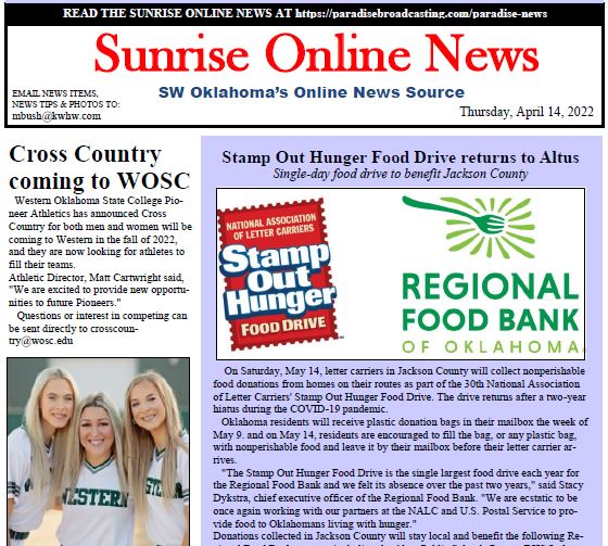 Read more about the article Sunrise Online Newspaper, April 14, 2022