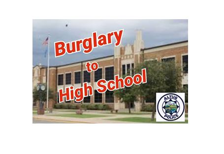 Read more about the article Burglary/damage to property reported at Altus High School