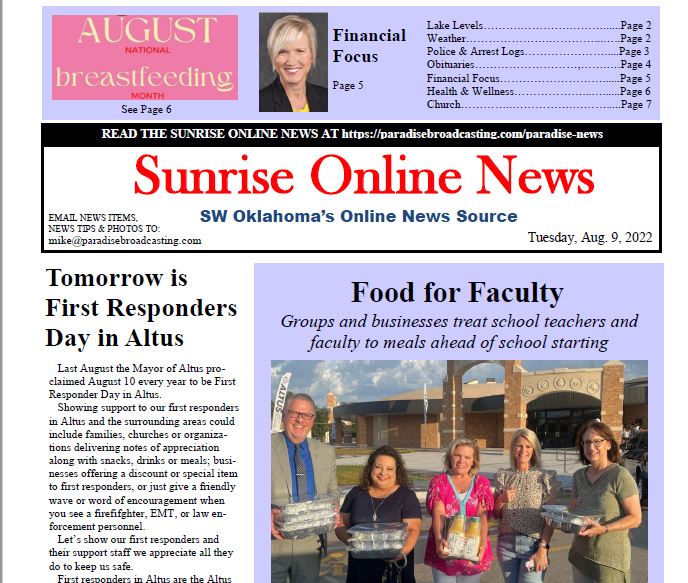 Read more about the article Tuesday, Aug. 9, 2022