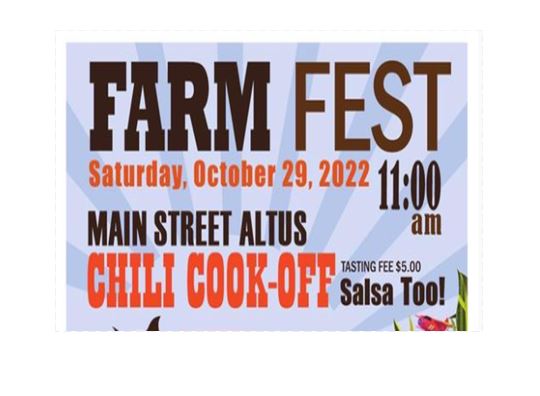 Read more about the article Altus Farm Fest & Chili Cook-Off this Saturday